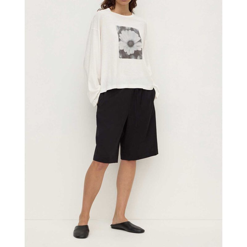 Assembly Label Womens Flora Wide Long Sleeve Tee Antique White image number 3